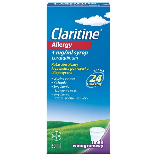 Claritine Allergy 1mg/ml, syrop, 60ml