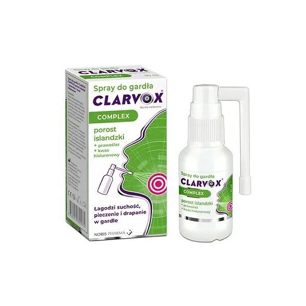 Clarvox Complex, spray do gardła, dla dorosłych i dzieci po 1 roku życia, 30ml