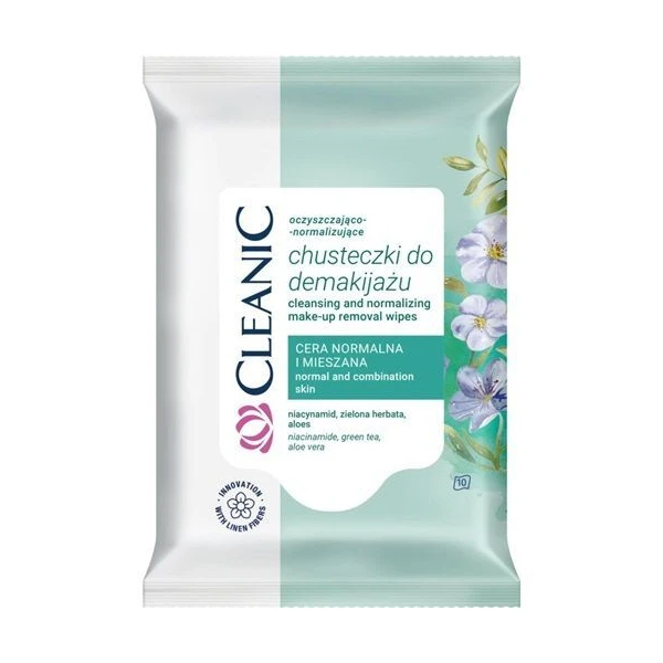 Cleanic, chusteczki do demakijażu, 10 sztuk
