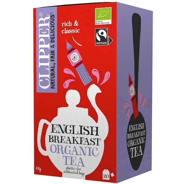 Clipper, herbata czarna English Breakfast, 20 saszetek
