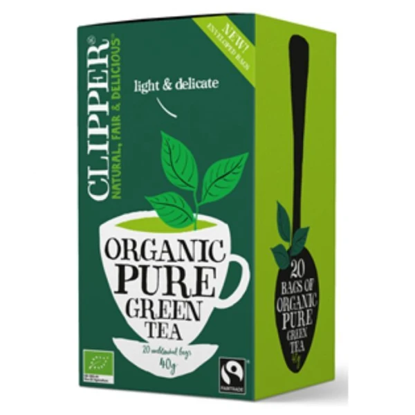 Clipper, herbata zielona Fair Trade, 20 saszetek