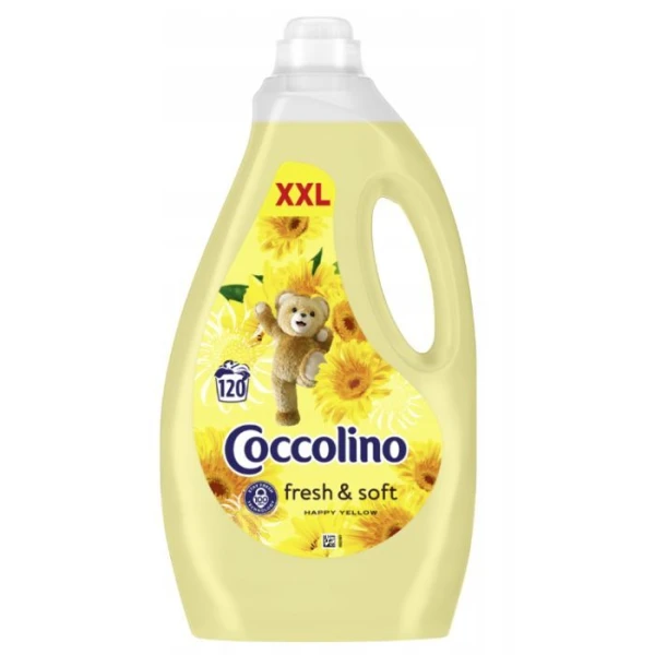 Coccolino Happy Yellow, płyn do płukania tkanin, koncentrat, 3L
