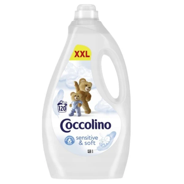 Coccolino Sensitive&Soft, płyn do płukania, 3l