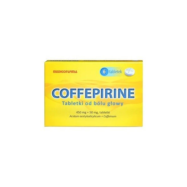 [DATA - 2026-10-31] Coffepirine (450mg + 50mg), 6 tabletek