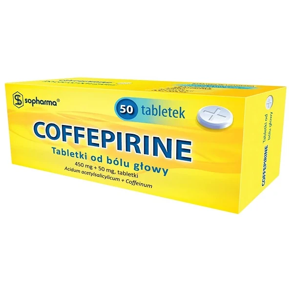 Coffepirine (450mg + 50mg), 50 tabletek