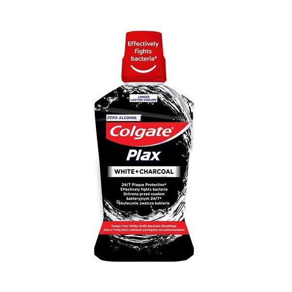 Colgate Plax, White Charcoal, płyn do płukania jamy ustnej, 500ml