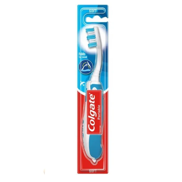 Colgate Travel, podróżna szczoteczka do zębów, miękka, 1 sztuka
