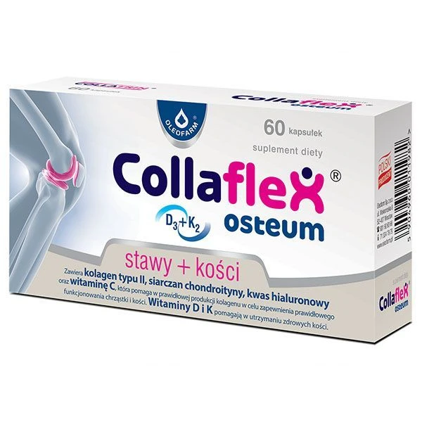 Collaflex Osteum D3+K2, 60 kapsułek
