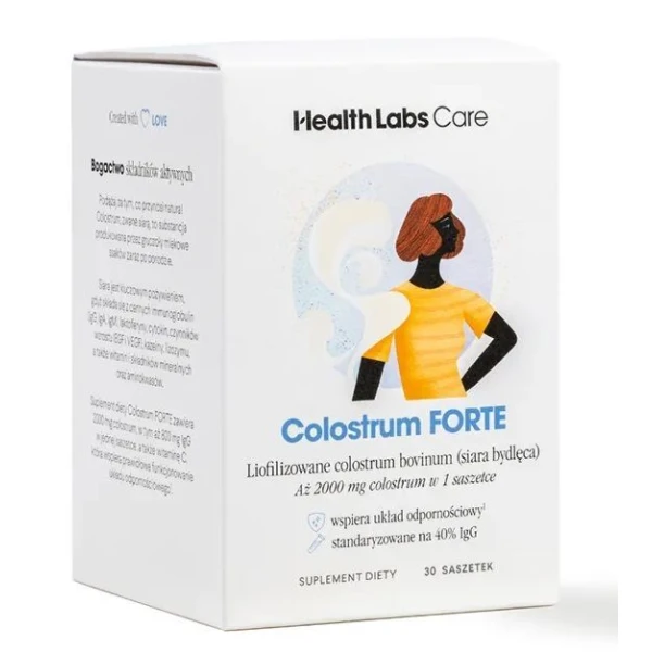 Colostrum Forte, proszek, dla dorosłych i dzieci po 8 roku życia, 30  saszetek