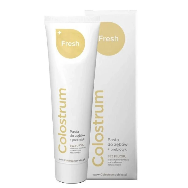 Colostrum Fresh, pasta do zębów z colostrum i prebiotykiem, bez fluoru, 75ml