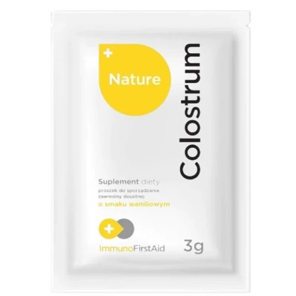 Colostrum Nature, proszek do sporządzania zawiesiny o smaku waniliowym, 1 saszetka