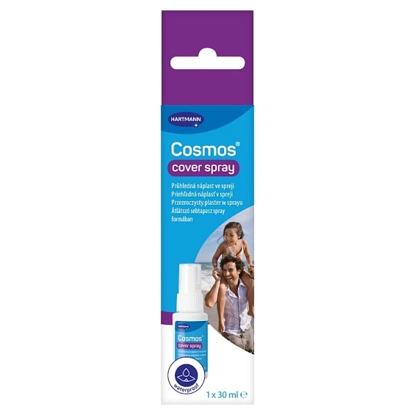 Cosmos Cover Spray, przezroczysty plaster w sprayu, 30ml