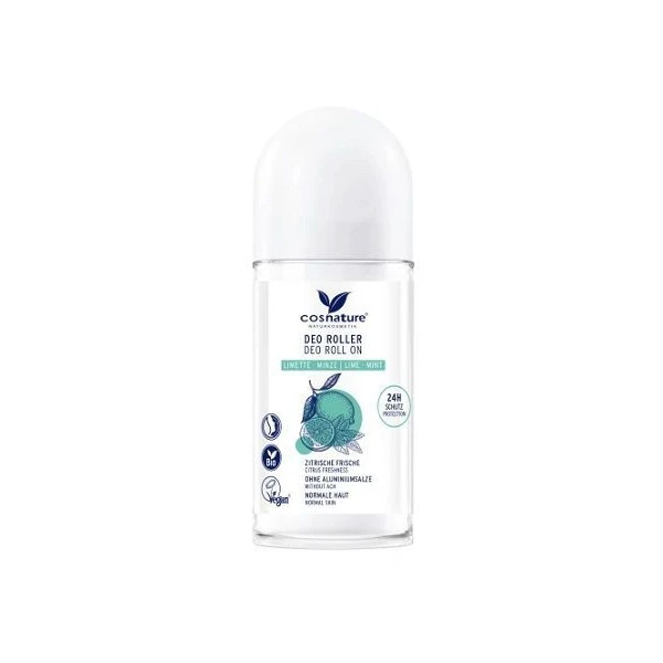 Cosnature, antyperspirant roll-on z limonką i miętą, 50ml