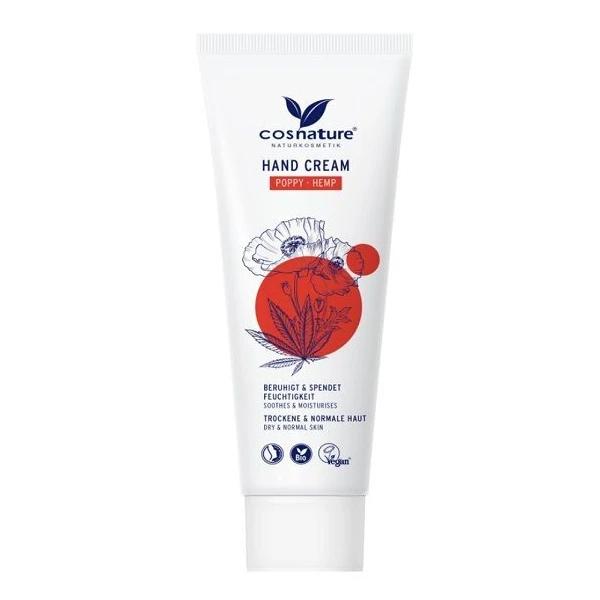 [DATA - 2026-10-31] Cosnature, krem do rąk z makiem i olejem konopnym, 75ml