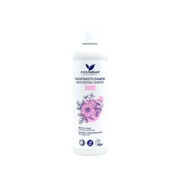Cosnature, nawilżający szampon do włosów z olejkiem z dzikiej róży, 250ml