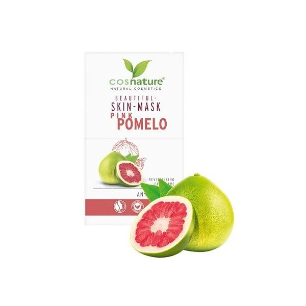 Cosnature, upiększająca maska do twarzy z różowym pomelo, 2x8ml