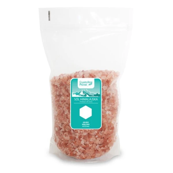 Crystalline Planet, różowa sól himalajska, grubo mielona, 1kg