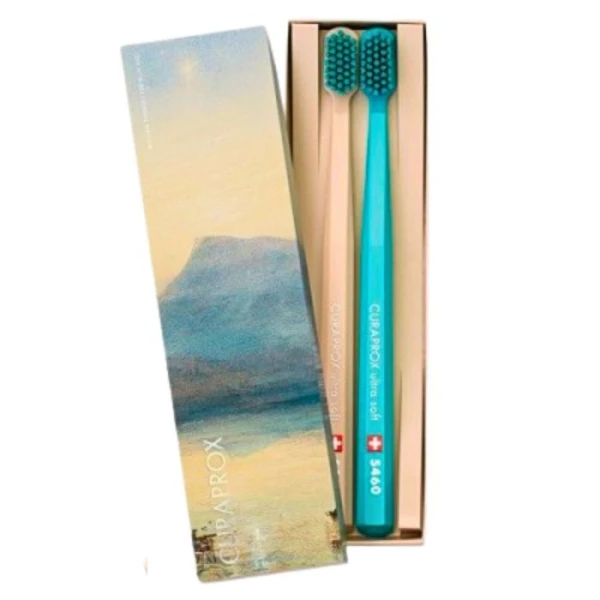 Curaprox 5460, szczoteczka do zębów, Ultra Soft, Turner Blue, 2 sztuki