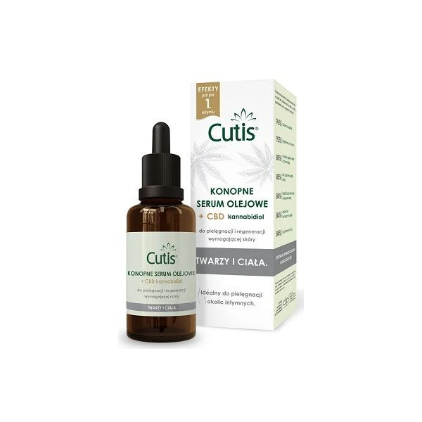 Cutis, konopne serum olejowe + CBD, 50ml