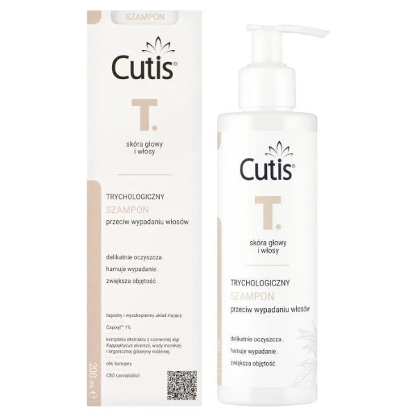Cutis T, trychologiczny szampon przeciw wypadaniu włosów, 200ml