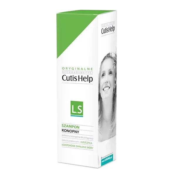 Cutis Help L.S, łupież, łuszczyca, łojotokowe zapalenie skóry, szampon konopny, 200ml
