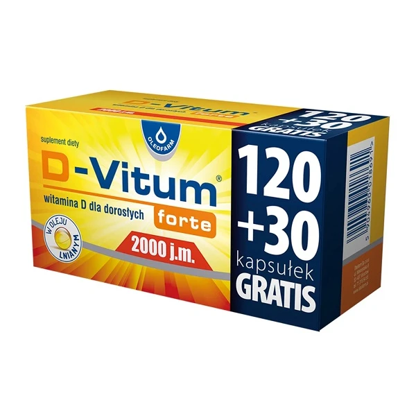 D-Vitum Forte 2000 j.m., 150 kapsułek