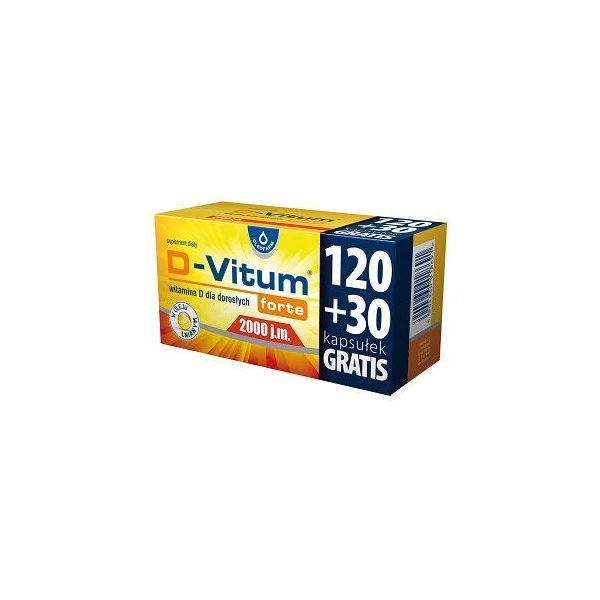 D-Vitum Forte 2000 j.m., 150 kapsułek