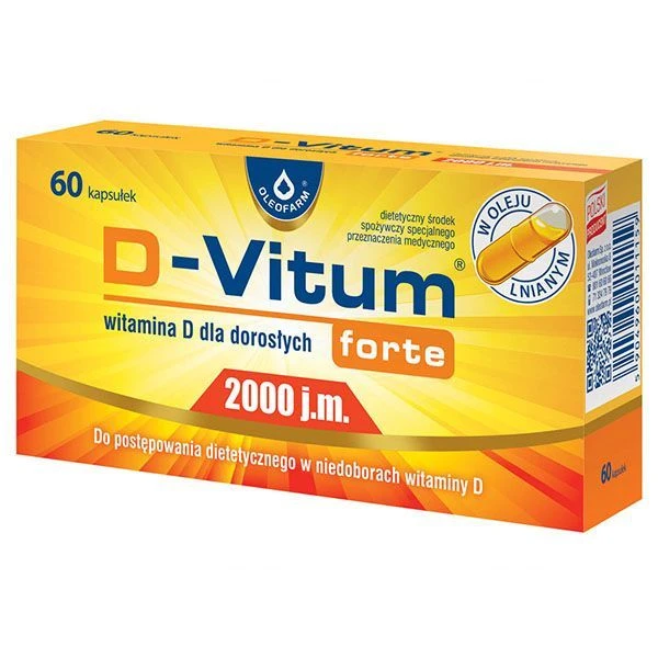 D-Vitum Forte 2000 j.m., 60 kapsułek