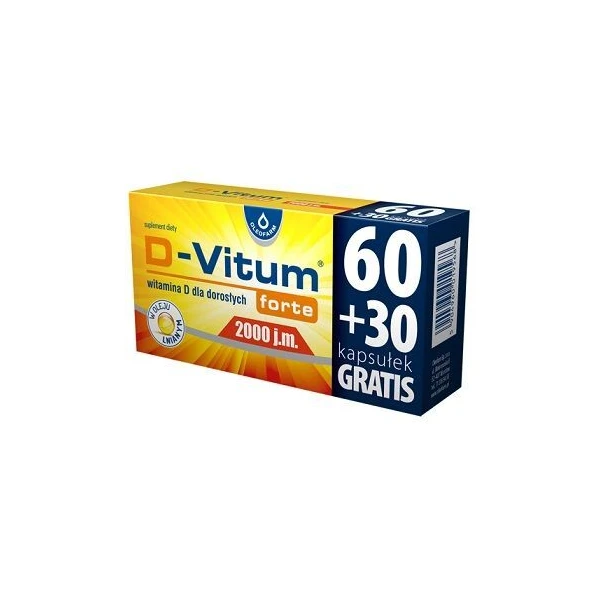 D-Vitum Forte 2000 j.m., 90 kapsułek