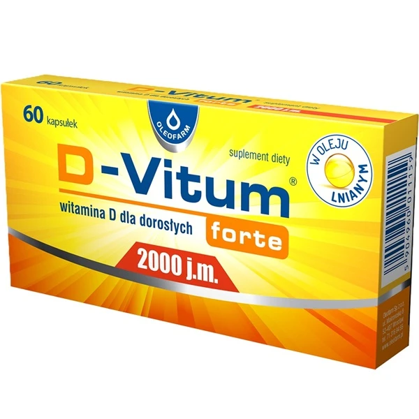 D-Vitum Forte 2000 j.m., 60 kapsułek