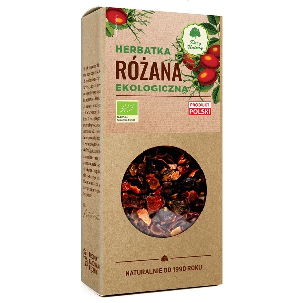 Ekologiczna herbatka owocowo-ziołowa różana, 100g