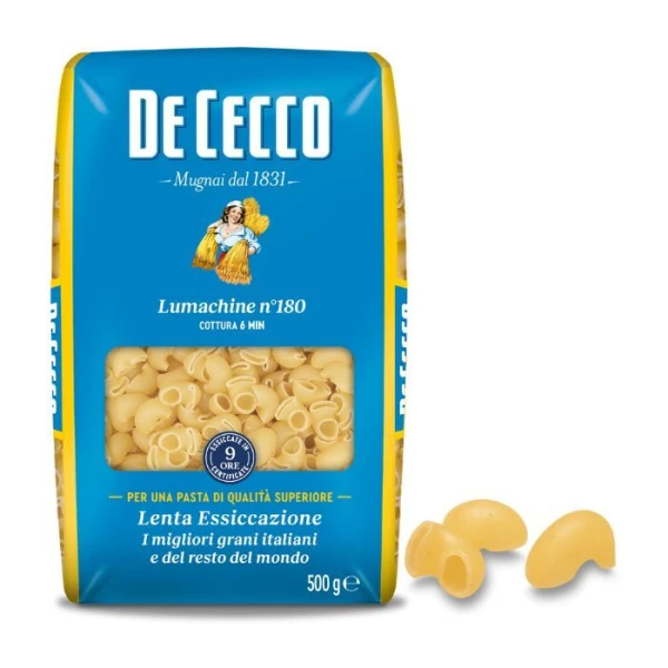 De Cecco, włoski makaron Lumachine n°180, 500g