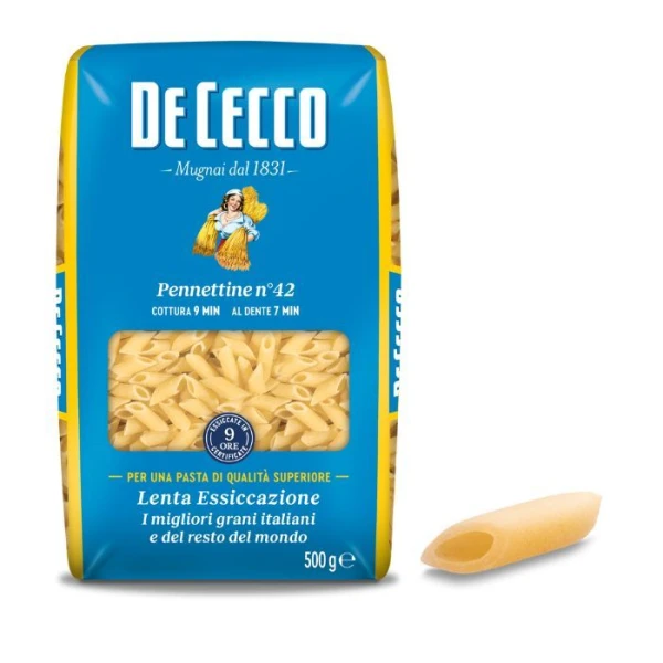 De Cecco, włoski makaron Pennettine n°42, 500g