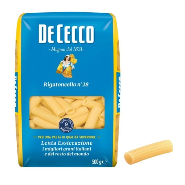 De Cecco, włoski makaron Rigatoncello n°28, 500g