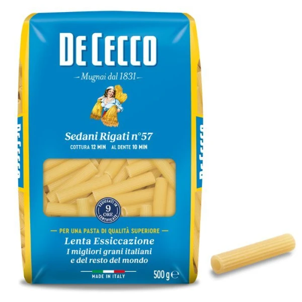 De Cecco, włoski makaron Sedani Rigati n°57, 500g