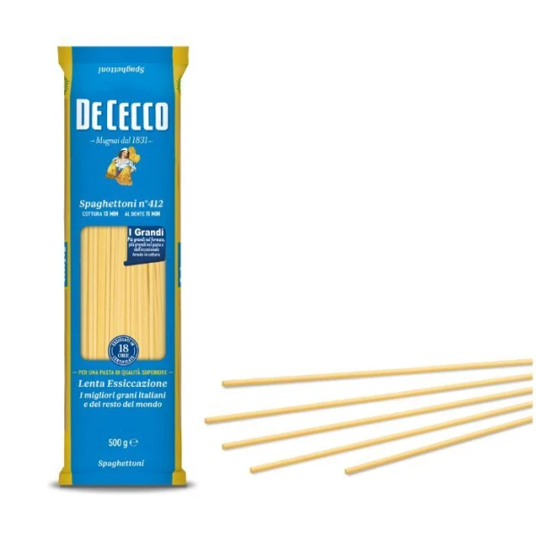 De Cecco, włoski makaron Spaghettoni n°412, 500g