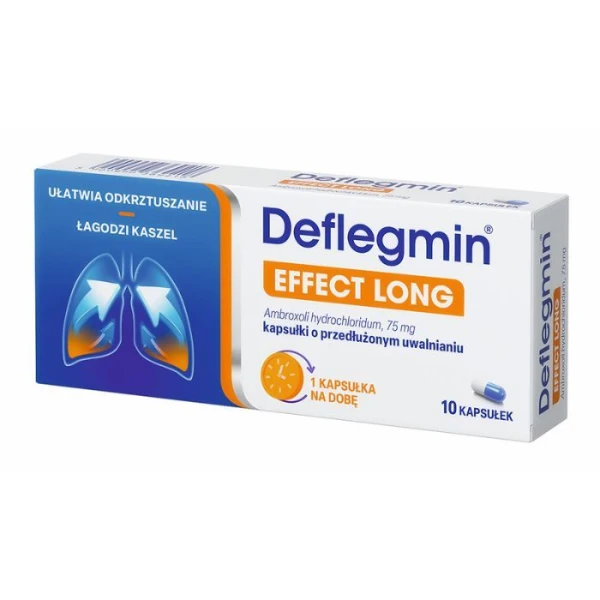 Deflegmin Effect Long 75mg, 10 kapsułek