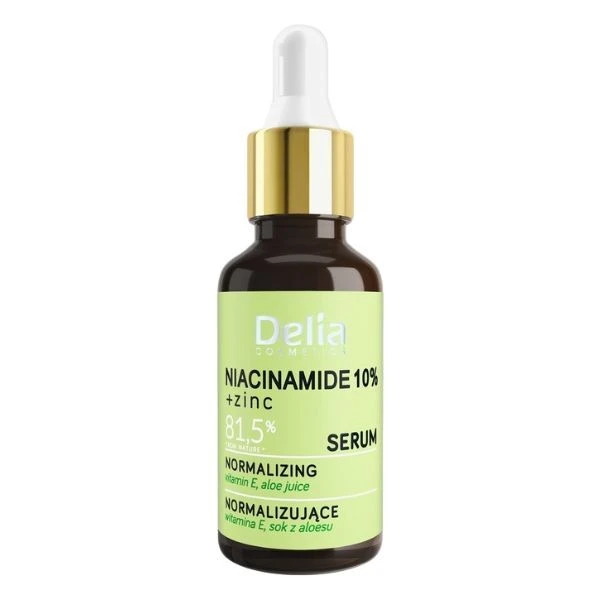 Delia Niacynamid 10% + cynk, serum normalizujące, cera mieszana, 30ml