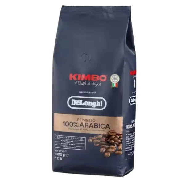 De'Longhi Kimbo, Espresso 100% Arabica, kawa ziarnista, 1kg