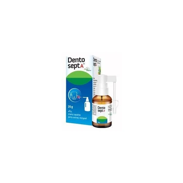 Dentosept A, płyn do stosowania w jamie ustnej, z aplikatorem, 25g