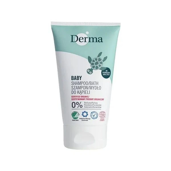 Derma Eco Baby, szampon i mydło do kąpieli dla dzieci i niemowląt, 150ml