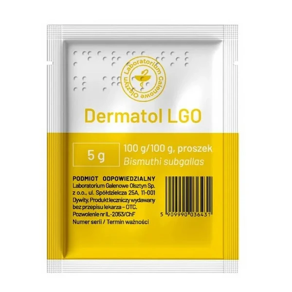 Dermatol, proszek do stosowania na skórę, 5g