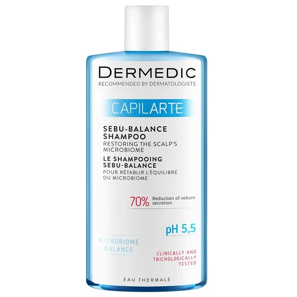 Dermedic, Capilarte Sebu-Balance, szampon przywracający równowagę mikrobiomu skóry, 300ml