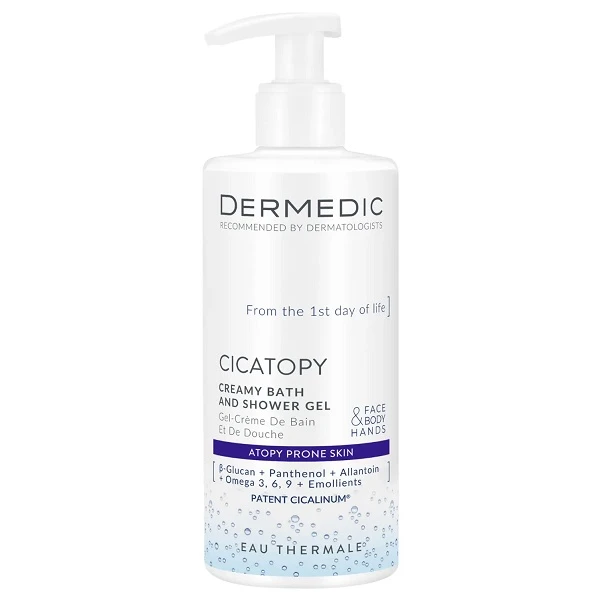 Dermedic Cicatopy, kremowy żel do kąpieli i pod prysznic, dla dorosłych i niemowląt od 1 dnia życia, 300ml