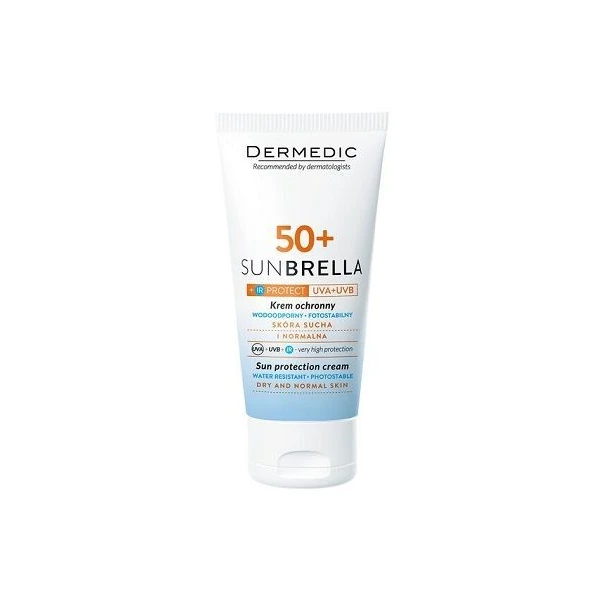 Dermedic, Sunbrella, krem ochronny SPF50+, dla skóry suchej i normalnej, 50ml