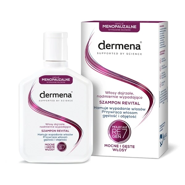 Dermena Hair Care Revital, szampon do włosów dojrzałych i nadmiernie wypadających, 200ml