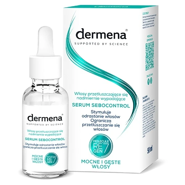 Dermena Sebocontrol, serum do włosów przetłuszczających się, 50ml