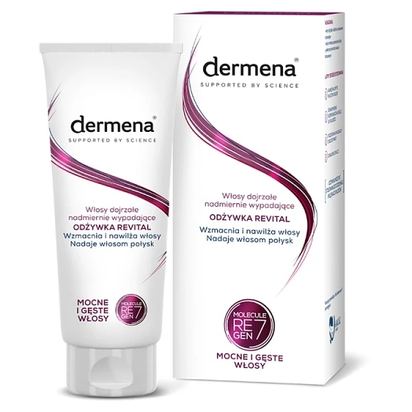 Dermena Hair Care Revital, odżywka do włosów dojrzałych i nadmiernie wypadających, 200ml