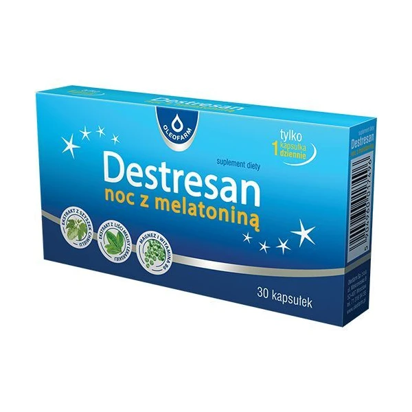 Destresan noc z melatoniną, 30 kapsułek