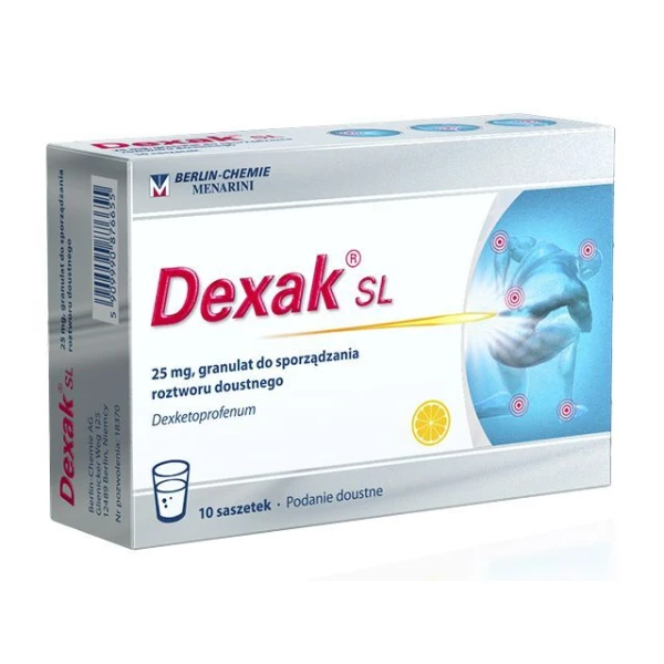 Dexak SL 25mg, granulat, 10 saszetek